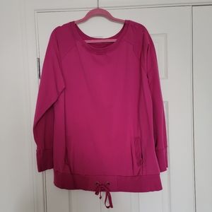 Womens crewneck tunic sweatshirt